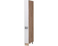 Vicco Apotheekkast Fame-Line, Wit Landhuis/Goudkleurig Eiken, 20 cm