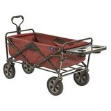 Mac Sports Inklapbare outdoor wagon met opvouwbare tafel en drinkhouder, kastanjebruin