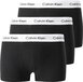 Calvin Klein 3-Pack Low Rise Trunks - Men - Black/White - Size S