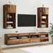 Maison Exclusive - Meuble TV mural, 2 pièces. Fabriqué en bois recyclé et en fibre de bois