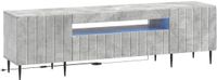 vidaXL LED tv-meubel ZWOLLE 153 x 35 x 43 cm Betongrijs Bewerkt hout