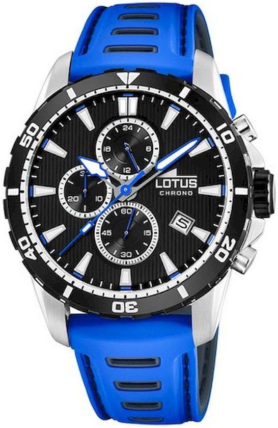 LOTUS 18600/3 Color Chronograaf - polshorloge -staal - zilverkleurig - ÃƒËœ 44mm