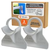 Merkloos Elzusha - 2x Slanghouder voor Zwembadslangen