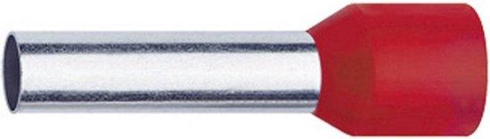 Klauke 1718 Adereindhulzen 1 mm² Deels geïsoleerd Rood 1000 stuk(s)