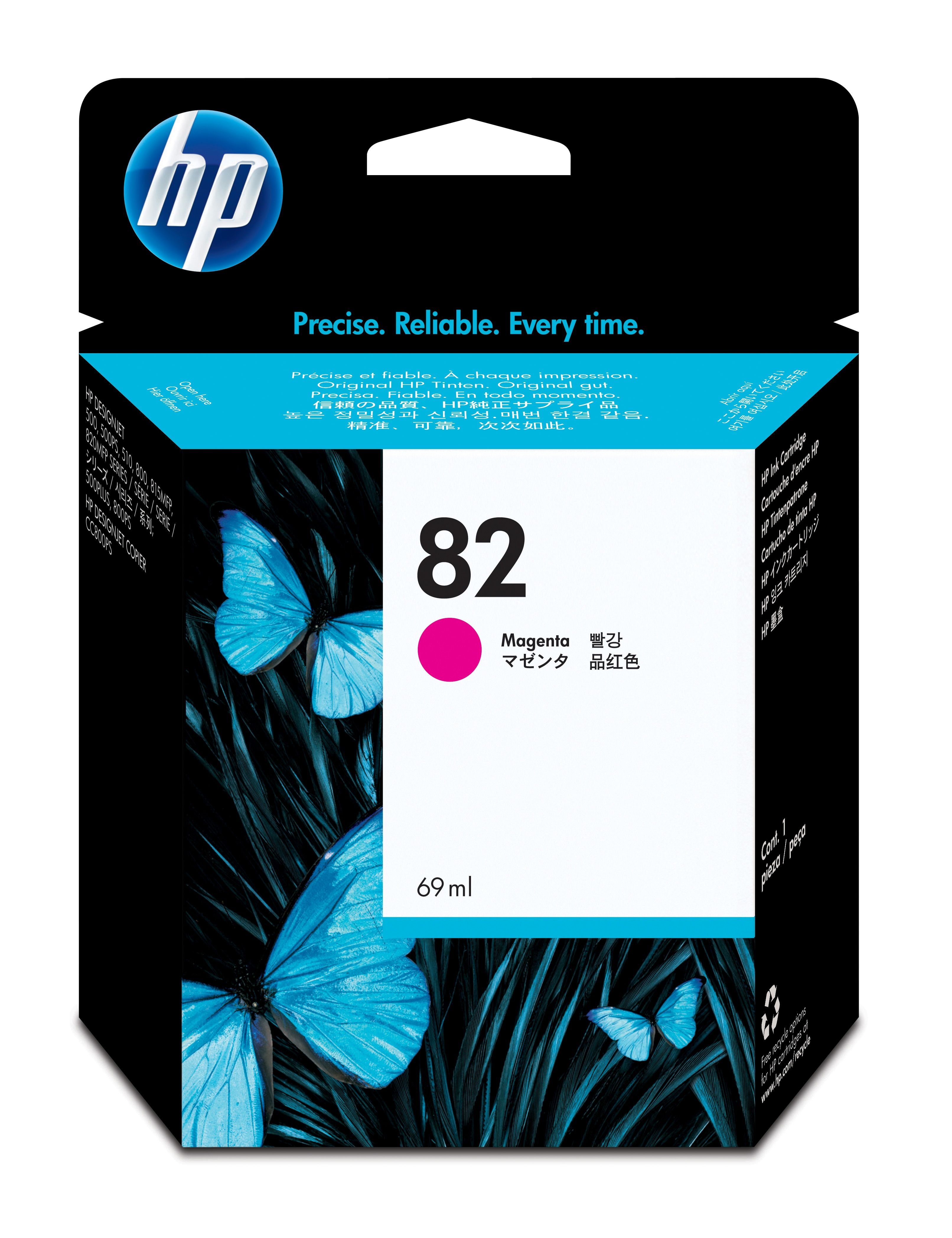HP 82 magenta inktcartridge, 69 ml, C4912A