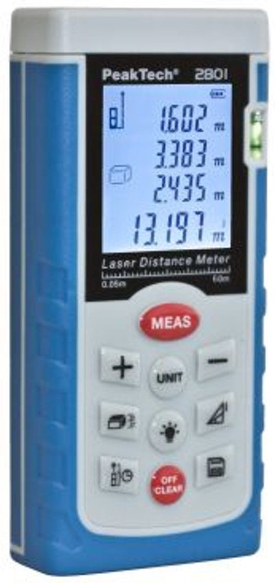Peaktech P2801 Laser afstandsmeter tot 60 meter