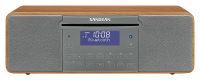 Sangean DDR-47BT DAB+ Radio - FM, Bluetooth, MP3, Grijs/Walnoot