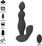 Black&silver BLACK and SILVER | Black and silver - Cora Remote Strap On Silicone Remote Control