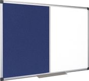Bi-Office Combibord MAYA, gecombineerd prikbord en whiteboard, Kurk of vilt, div. afmetingen