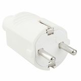 Witte rubberen stekker 10/16 A