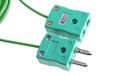 RS PRO 7/0,2 mm PVC-geïsoleerd thermoelement verlengkabel voor thermoelement type K, L. 2m, max. +220 °C