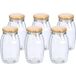 Zeller Pots de conservation - 6x - 1.85L - verre - avec fermeture à levier - D13 x H23 cm