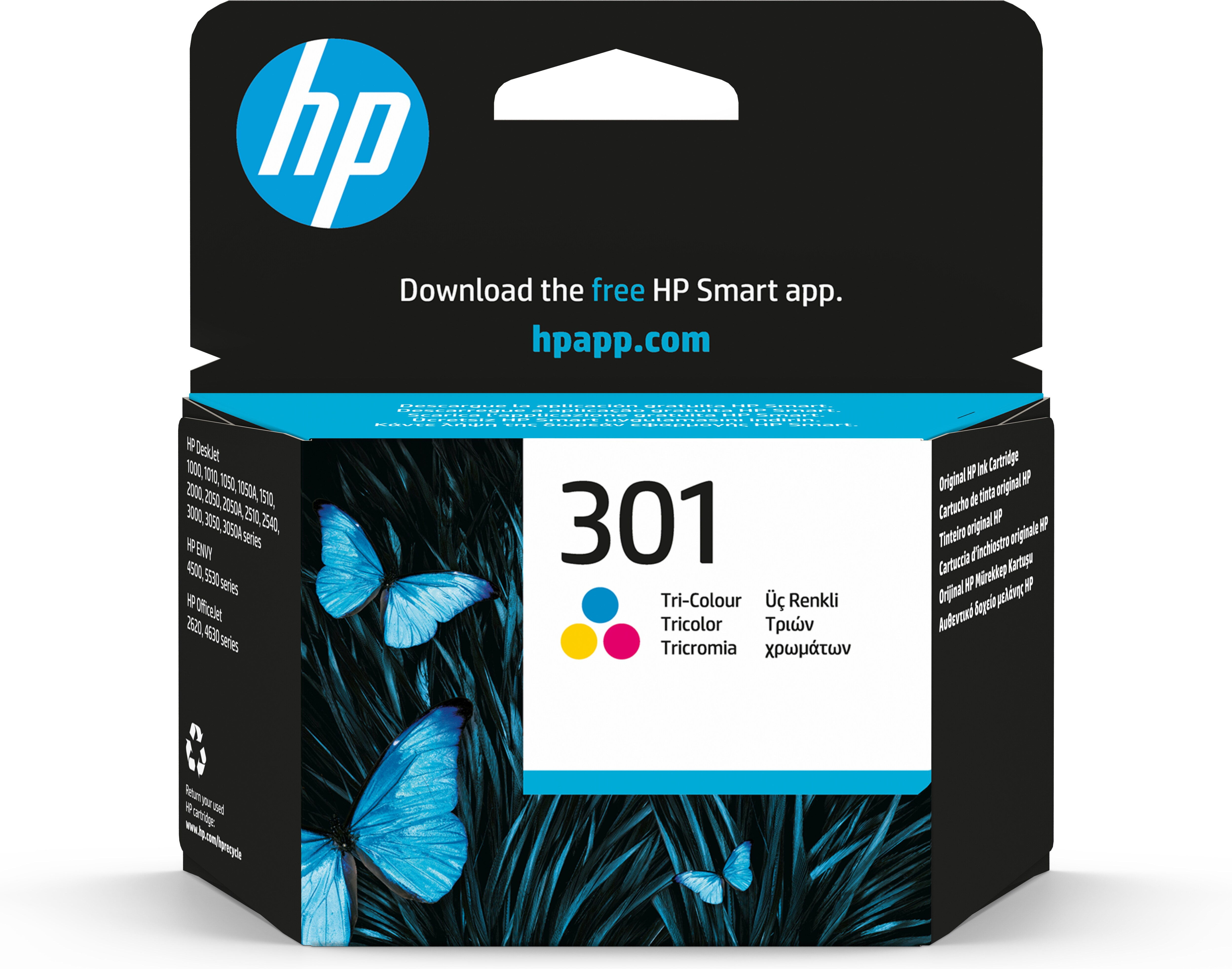 HP   301 originele drie-kleuren inktcartridge