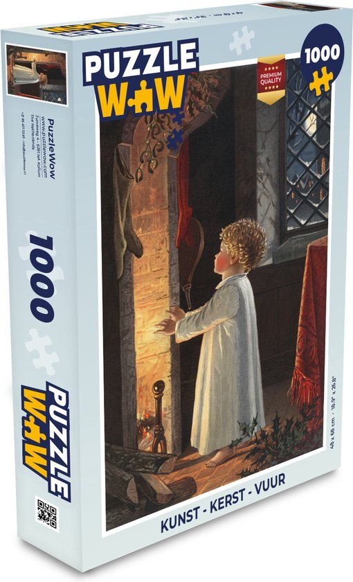 MuchoWow Puzzel Kunst - Kerst - Kind - Legpuzzel - Puzzel 1000 stukjes volwassenen