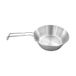 Tatonka Bowl (250 ml/500 ml) – schaal van roestvrij staal met afneembare inklapbare handgreep en volumeschaalverdeling – met 250 ml of 500 ml inhoud