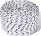 vidaXL Boottouw gevlochten 6 mm 500 m polyester wit
