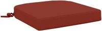 vidaXL - 1-delig - coussin d'assise - SOEST - 100% - Polyester - Rouge - 40 - x - 40 - x - 7 - cm