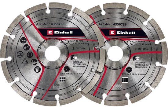 Einhell 4350736 Diamantdoorslijpschijf Diameter 125 mm