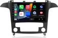 Android 15 Autoradio pour Ford S-Max 2007-2015, écran tactile 9 pouces, 1 Go + 32 Go, CarPlay sans fil, Android Auto, GPS, Bluetooth et Wi-Fi