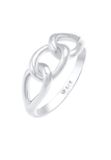 Elli Ring Dames Knopen Symboolketting Look - Verguld 925 Sterling Zilver Ringen