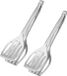 Westmark Duetto 2 x dubbele spatel/grilltang - 2-in-1 spatel en grilltang voor het grijpen en omdraaien, elk 27,5 cm lang, gegoten aluminium - zilver, 211022E3