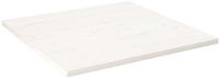 vidaXL Tafelblad vierkant 70x70x2,5 cm massief grenenhout wit