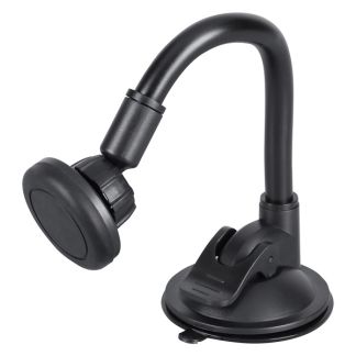 Q-Link Telefoonhouder | Magnetisch | Met zuignap | Flexibele beugel | Zwart