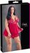 Cottelli Collection Cottelli Plus Size – Erotische Babydoll met Kanten Buste Motieven en Open Cups – Maat L – Rood