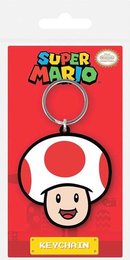 Pyramid International Super Mario Toad - Rubberen Sleutelhanger