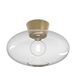 Belid Bullo plafonniers XL Ø38 Laiton/Transparent