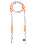 Cheeky Chain Munich Cheeky Chain Ketting 'Kyoto' oranje / zilver