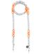 Cheeky Chain Munich Cheeky Chain Ketting 'Kyoto' oranje / zilver