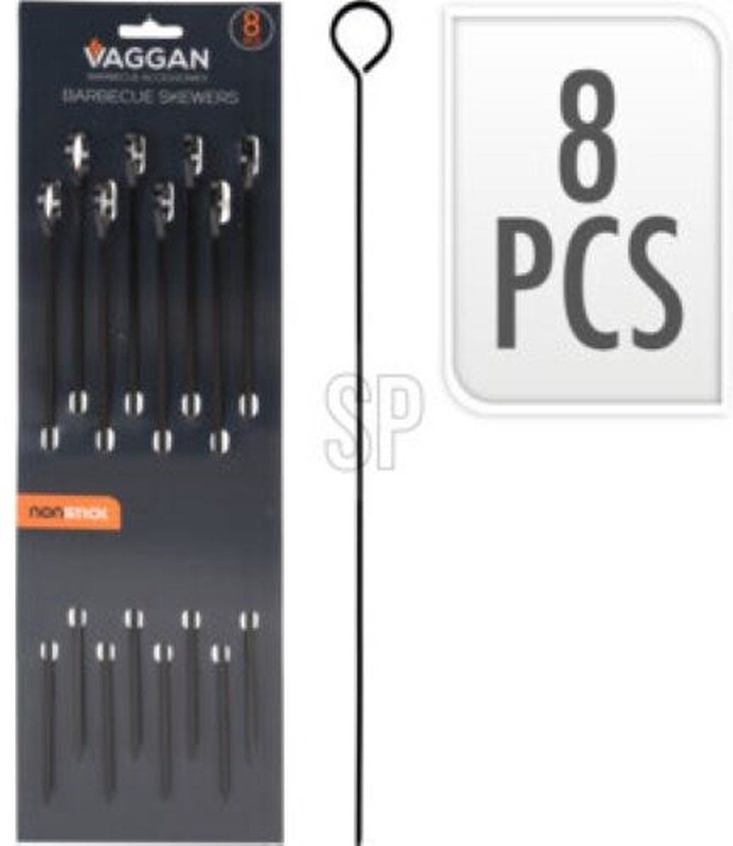 VEGGAN BBQ Pennen Non Stick Set 8 stuks