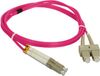 ALANTEC câble de raccordement, multimode (MM), OM4, LC-SC, duplex, 50/125, 3,0 mètre - LSOH, conforme RoHS, violet