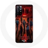 Maniacase Hoesje voor Xiaomi Redmi Note 11s 5G Stranger Things Poster Crew Fan Art Seizoen 4