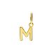 Lucardi Dames 14 karaat gouden letter hanger alfabet - Hanger - 14 Karaat Goud - Goud