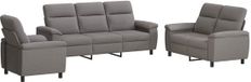 vidaXL Canapé 3 places Taupe Tissu