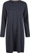 By Louise Essential Dames Nachthemd Lange Mouw AOP Blauw - Maat L
