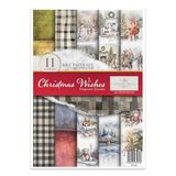 ITD Collection Rijstpapier Decopatch - Decoupage papier - motiefpapier voor servettechniek - Rijstpapier vellen - A4 29,7 x 21 cm - Christmas Wishes - RP-082