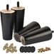 Omgoods - Set van 4 Houten Conische Vervangende Meubelpoten voor DIY Projecten