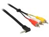 DeLOCK 84724 câble audio 1,5 m 3,5 mm 3 x RCA Noir