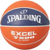 Spalding LNB 22 Excel TF-500 Composite Indoor/Outdoor Basketbal Dames - Oranje / Marine | Maat: 6