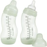 Difrax Babyfles Breed - 310 ml - Wit - 2 Stuks - S-fles - Anti Koliek