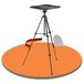 PureMounts® Projectorstandaard, lichtgewicht opvouwbaar projectorstatief, belastbaar tot 6 kg, mobiele projectorstandaard, zwart