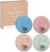 EAVY - Kinderkapstok - Zelfklevende handdoekhaakjes - Pastel Kleuren - Rond - RVS - 4 stuks