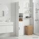 Prolenta Maison Exclusive Armoire de salle de bain exclusive, modèle UTRECHT, avec étagère ouverte, finition blanche haute brillance