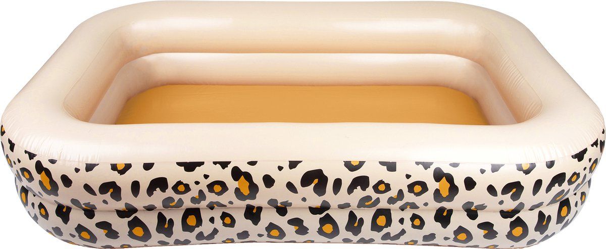Swim Essentials Opblaasbaar zwembad Panter Print Beige