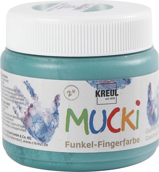 Mucki Kreul Vingerverf - Groen Metallic - 150ml