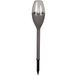 Luxform Lampe de jardin solaire - 1x - gris - Effet flamme LED - rechargeable - D6,2 x H38 cm