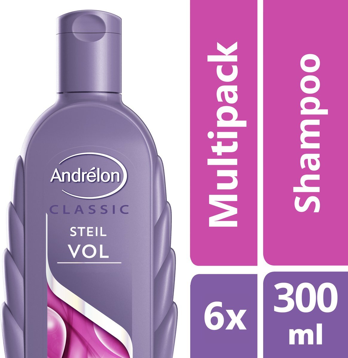 AndrÃ©lon Steilvol - 6 x 300 ml - Shampoo - Voordeelverpakking